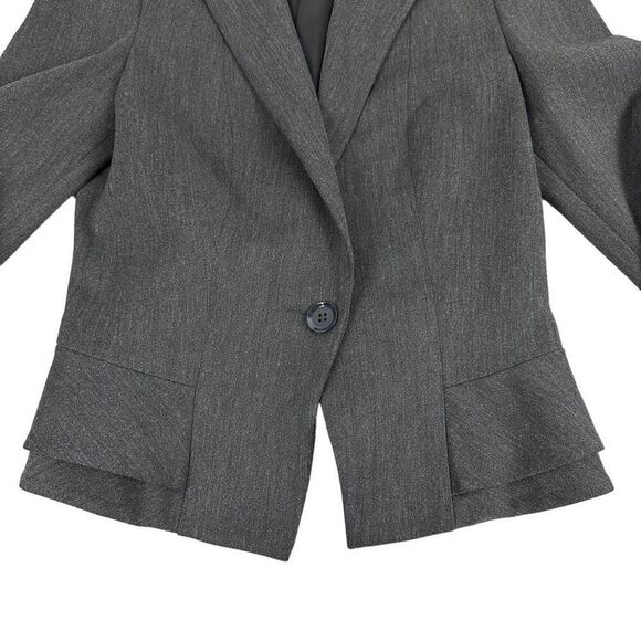 Express Gray One Button Short Blazer size 2 - Picture 5 of 9